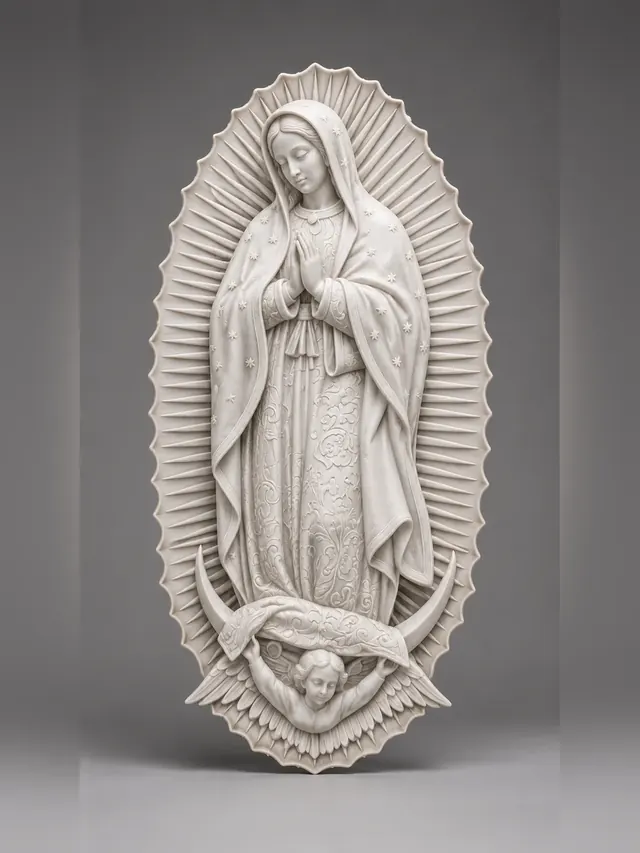 Our Lady of Guadalupe STL model