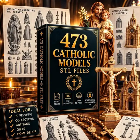 473 Catholic Models STL Files