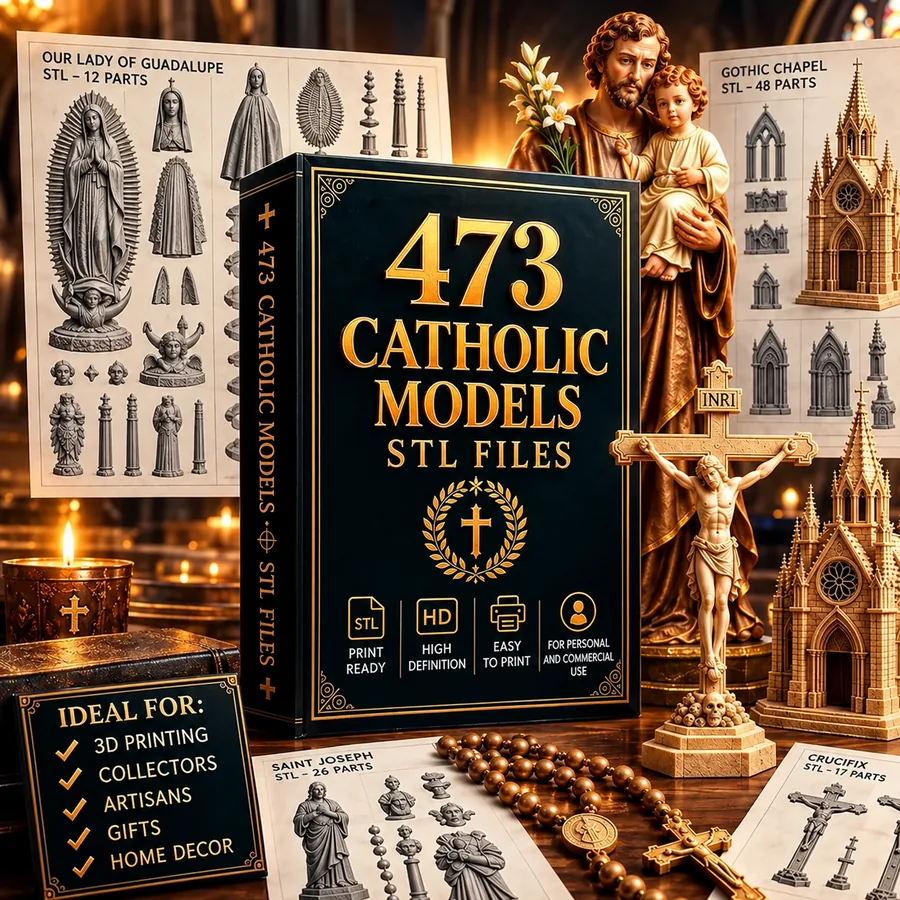 473 Catholic Models STL Files